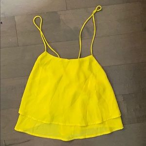 Flowy yellow revolve shirt